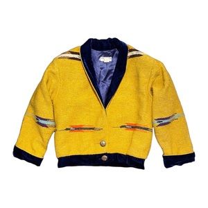 80’s/90’s vintage native american blanket jacket by gerard